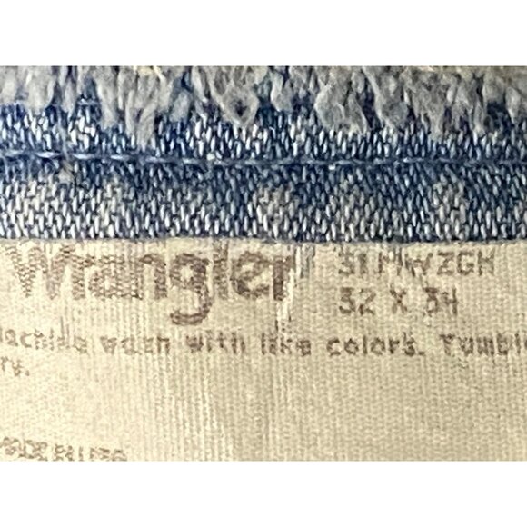 Wrangler Men’s Vintage Straight Leg Jeans 32x34 Light Blue - Picture 12 of 15
